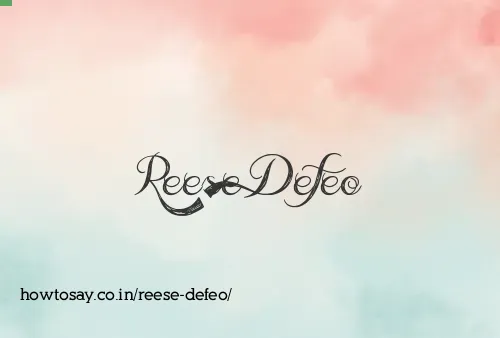 Reese Defeo