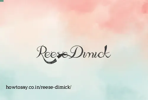 Reese Dimick