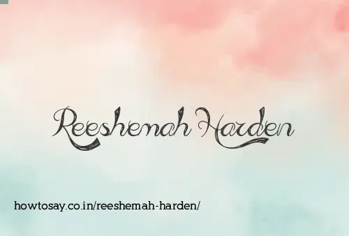 Reeshemah Harden