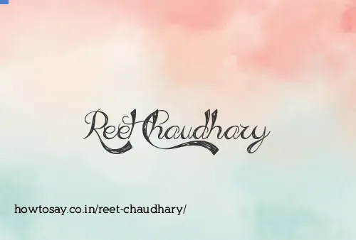 Reet Chaudhary
