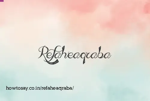 Refaheaqraba