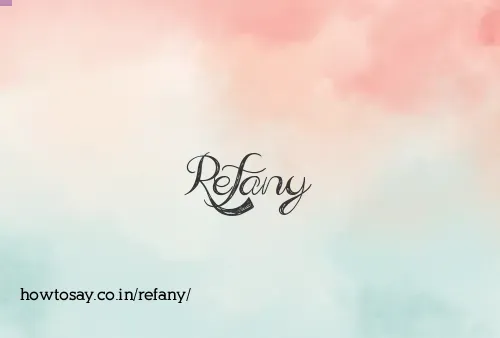 Refany