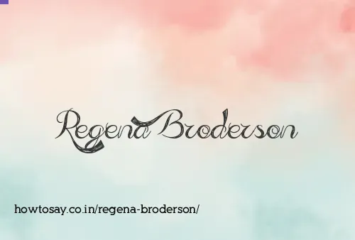 Regena Broderson
