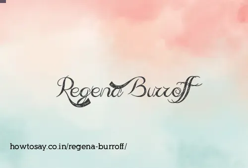 Regena Burroff