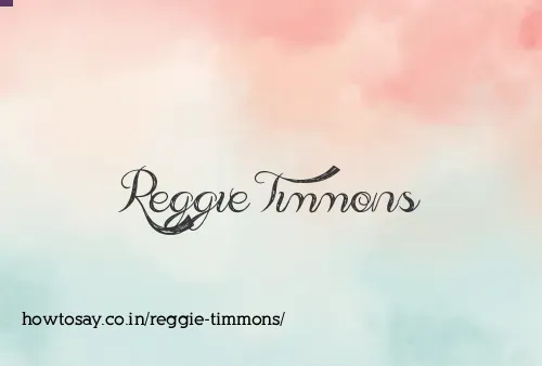 Reggie Timmons