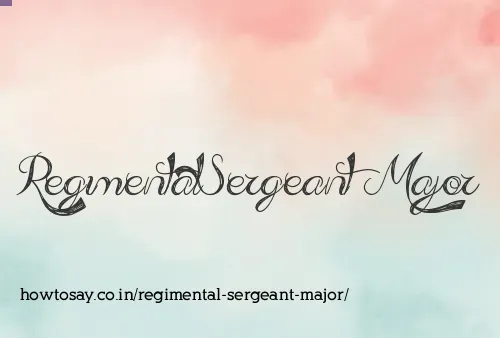 Regimental Sergeant Major
