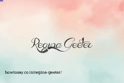 Regina Geeter