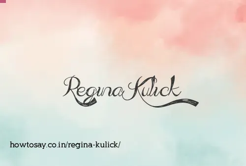 Regina Kulick