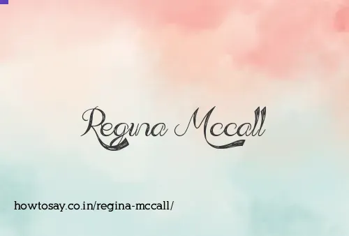 Regina Mccall
