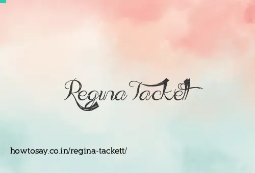Regina Tackett