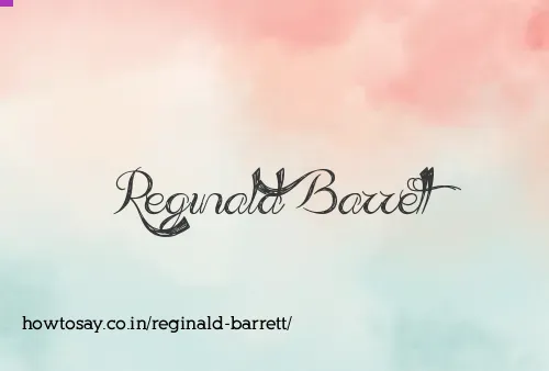 Reginald Barrett
