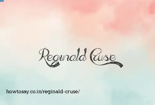 Reginald Cruse