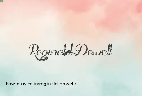 Reginald Dowell