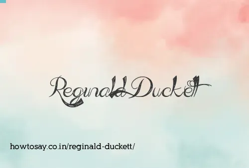 Reginald Duckett