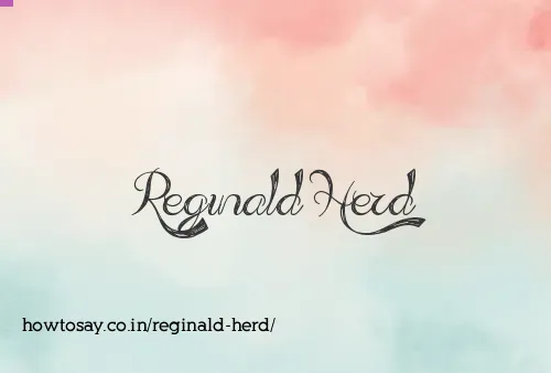 Reginald Herd