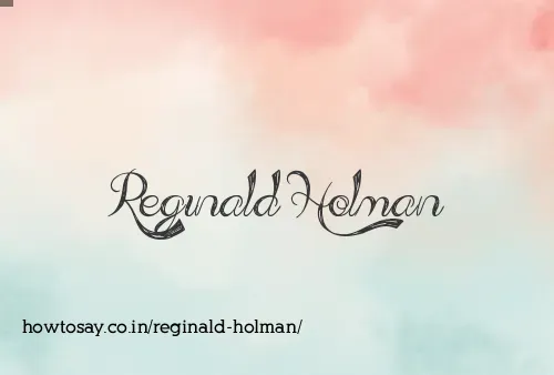Reginald Holman