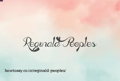 Reginald Peoples