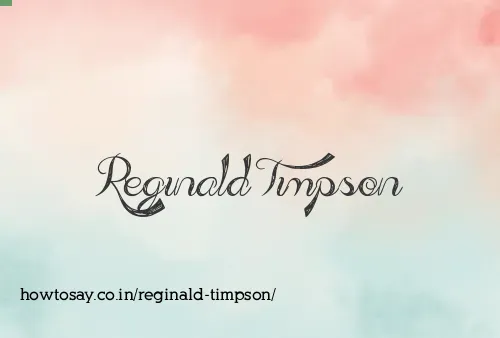 Reginald Timpson
