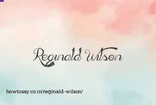 Reginald Wilson