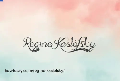 Regine Kaslofsky