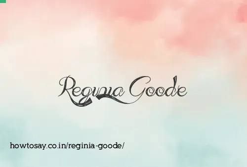 Reginia Goode