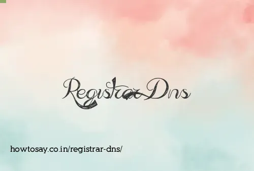 Registrar Dns
