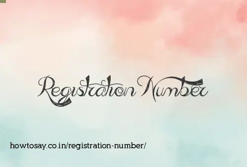 Registration Number