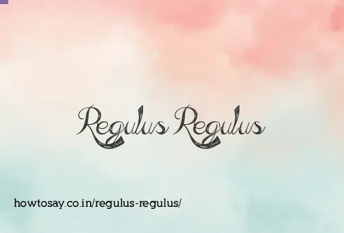 Regulus Regulus