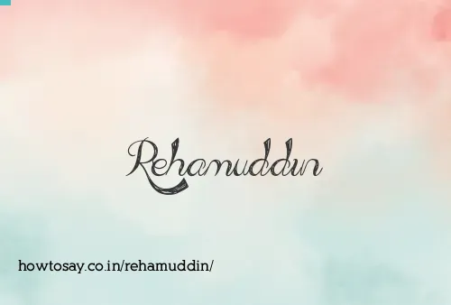 Rehamuddin