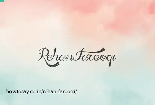 Rehan Farooqi