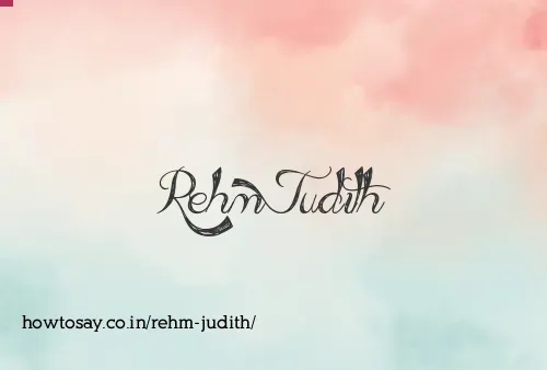 Rehm Judith