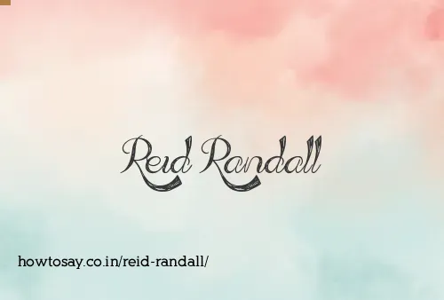 Reid Randall