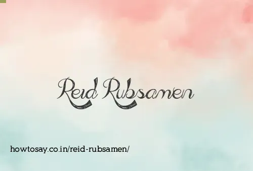 Reid Rubsamen