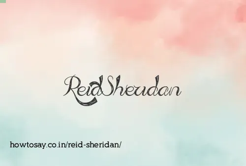 Reid Sheridan