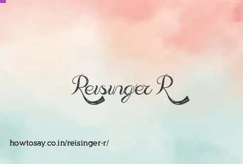 Reisinger R