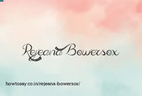 Rejeana Bowersox