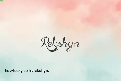 Rekshyn