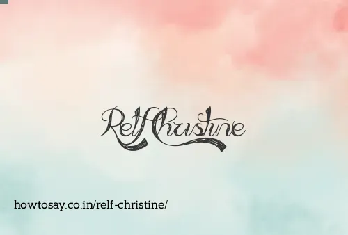 Relf Christine