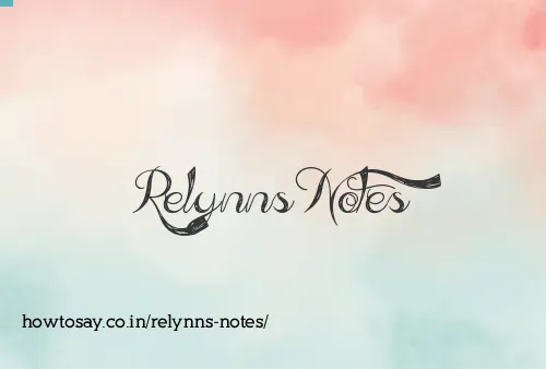 Relynns Notes