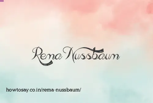 Rema Nussbaum