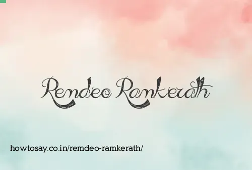 Remdeo Ramkerath