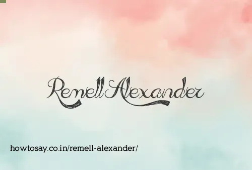 Remell Alexander