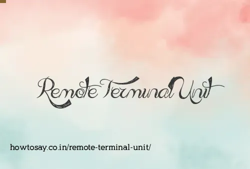 Remote Terminal Unit