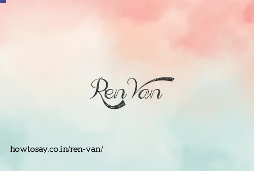 Ren Van