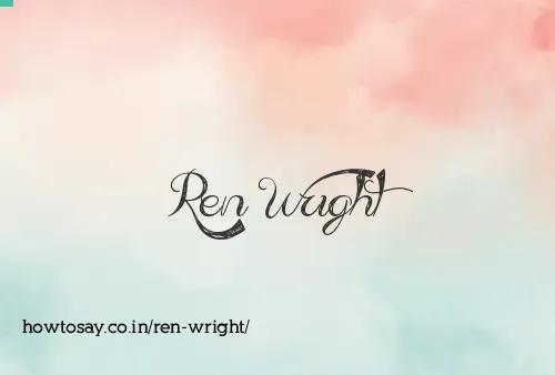 Ren Wright