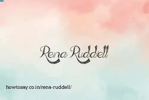 Rena Ruddell