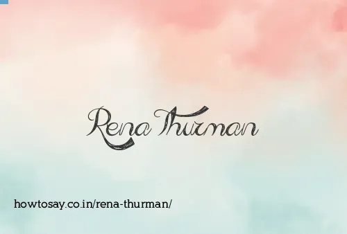Rena Thurman