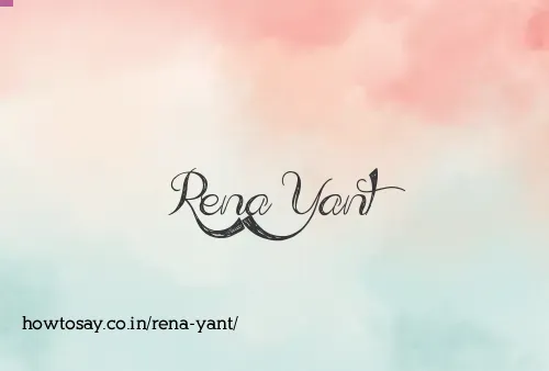 Rena Yant