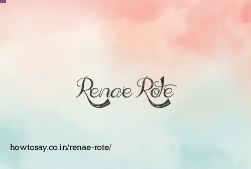 Renae Rote