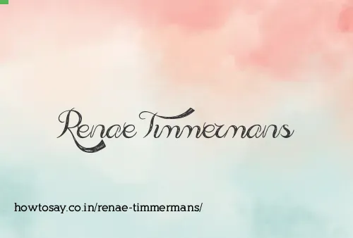Renae Timmermans